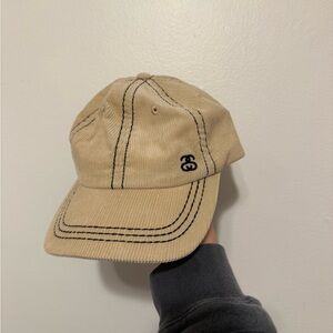Stussy Low Profile SS Link Stitched Strapback ‘Cream’ Hat